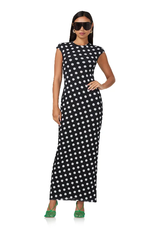 Cody Maxi Dress - Diagonal Dot