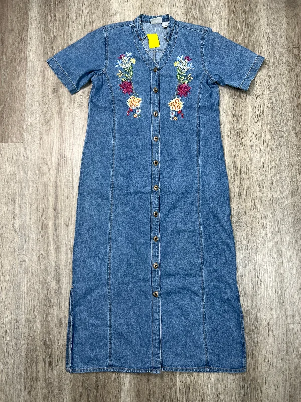 Dress Casual Maxi By Carolina Blues In Blue Denim, Size: M