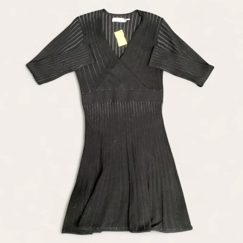 Dress Casual Midi By Calvin Klein In Black, Size: S