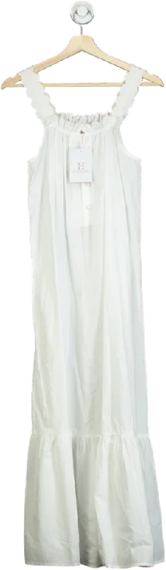 Hank & Hera White Maxi Dress UK XS