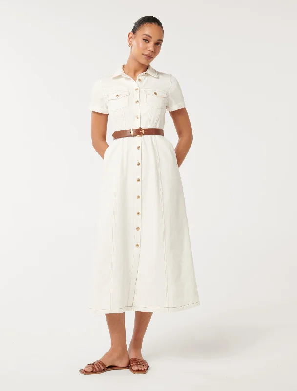 Lana Short Sleeve Midi Dress