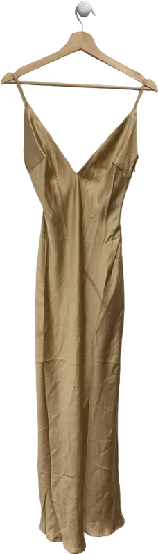 Pretty Lavish Bronze Jode Maxi Dress UK 6