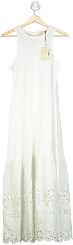 River Island White Relaxed Maxi Dress UK 6