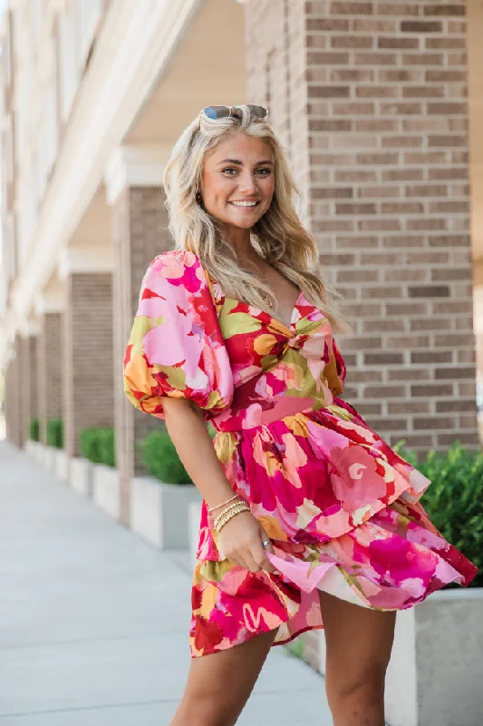 Stand Your Ground Multi Printed Mini Dress