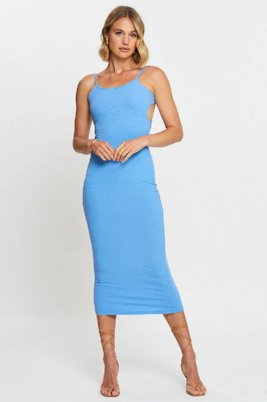 Blue Bodycon Dress Mini