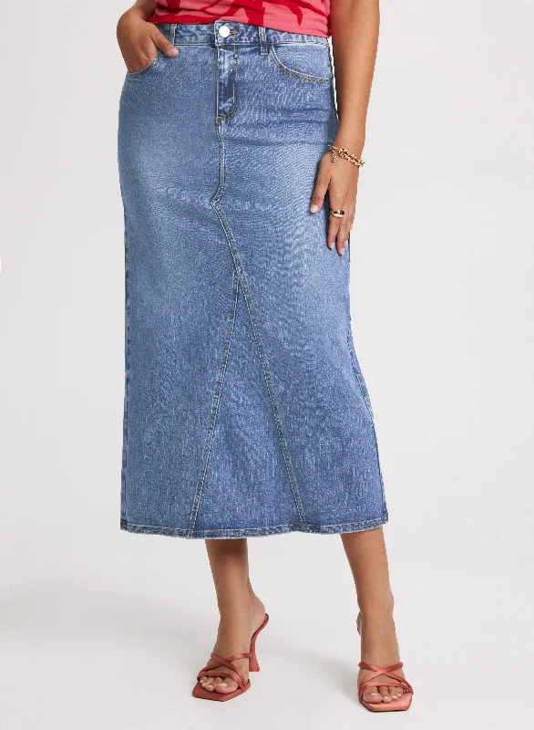 A-Line Denim Skirt