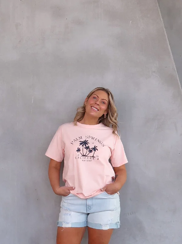 Palm Springs Tee - Pink