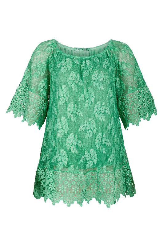 Lace Tunic made in Italy | GREEN | 0404AR