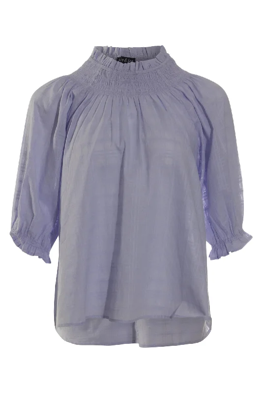 Self stripe 100% Cotton Top | LILAC | 6102AR