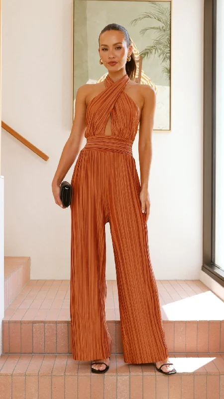 Frances Jumpsuit - Chocolate