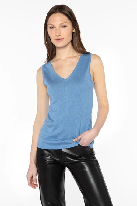 Kinross Cashmere Front To Back Tank