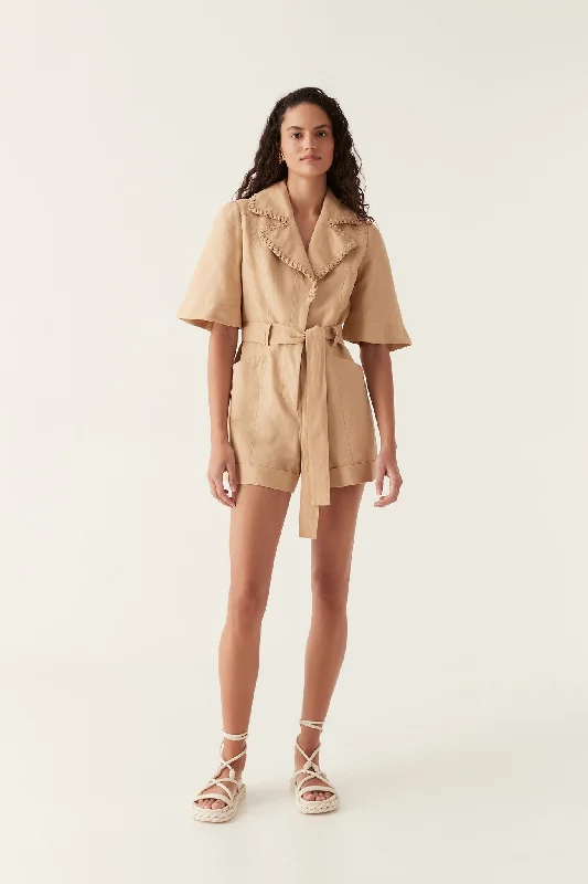 Tactile Whipstitch Playsuit